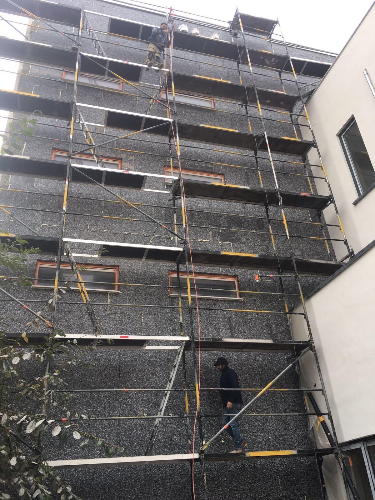 Gevel voor crepi renovatie