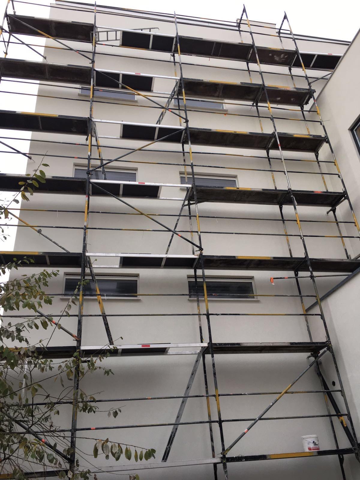 Gevel na crepi renovatie met isolatie